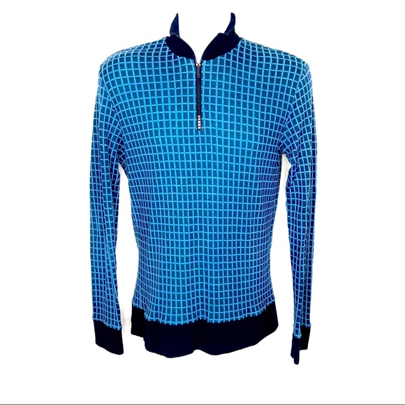 About Other - [About] 1/4 Zip Pullover Thermal Long Sleeved Polo